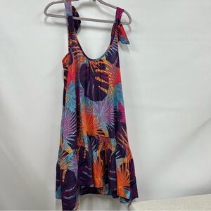 NWT ANNA & AVA OS coverup one piece dress abstract